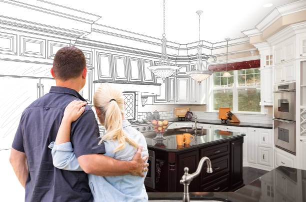 Custom kitchen cabinets installed in a Hudson home
